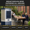 Heavy-Duty Industrial Outdoor Swamp Cooling Fan With Continuous Auto Fill (SAK94618) - Saksby Wholesale - 660 Watts In Lifestyle Image