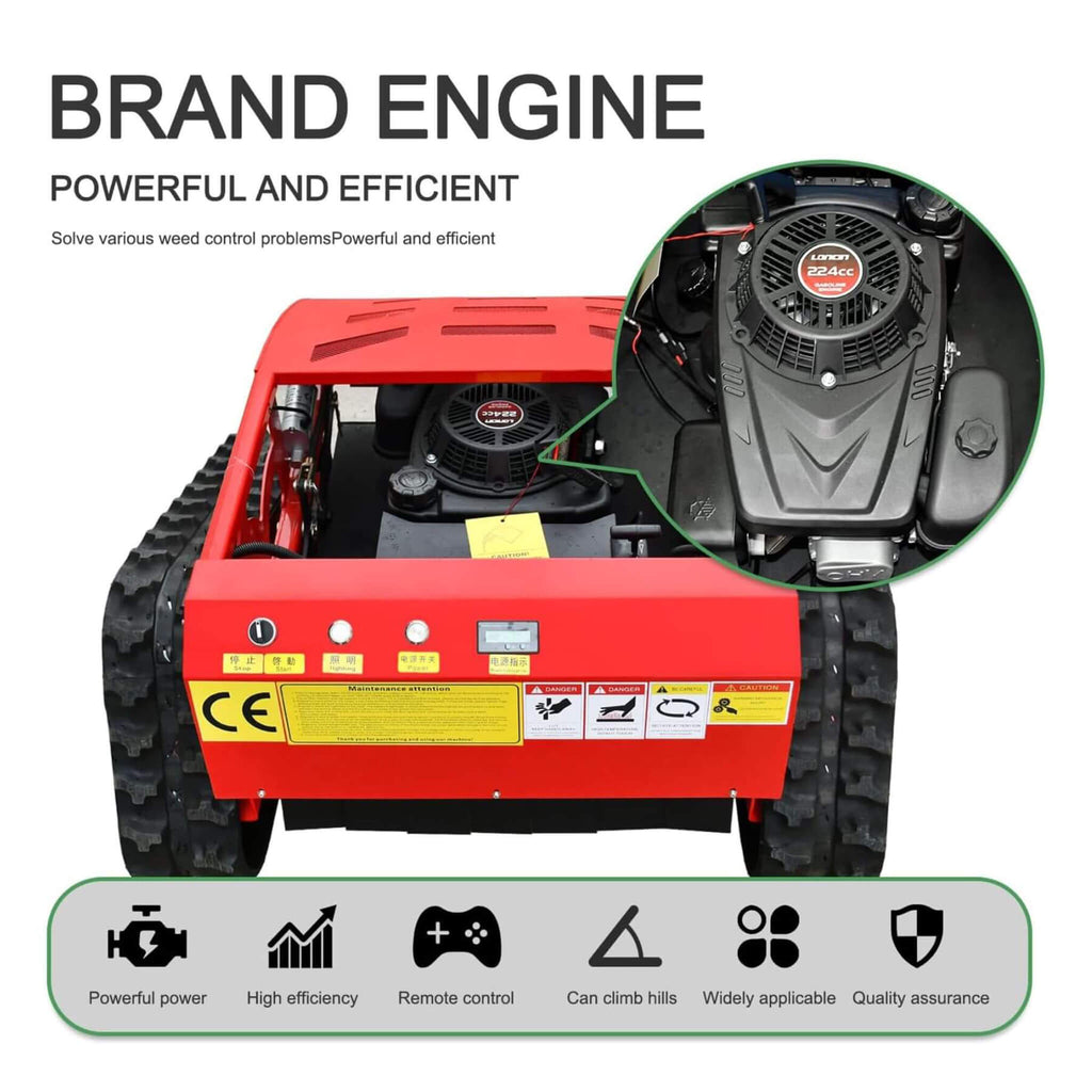 Heavy-Duty Industrial Remote-Controlled Lawn Mower With Adjustable Cutting Height (SAK71239) - Saksby Wholesale - Powerful And Efficient Brand Engine