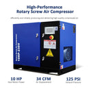 Heavy-Duty Industrial Rotary Screw Air Compressor 10HP (SAK04891) - Saksby Wholesale - Features