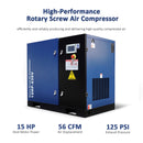 Heavy-Duty Industrial Rotary Screw Air Compressor 15HP (SAK04891) - Saksby Wholesale - Features