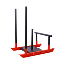 Heavy-Duty Iron Weight Strength Fitness Training Sled For Muscle Building (SAK36721) - Saksby Wholesale - Back Right View