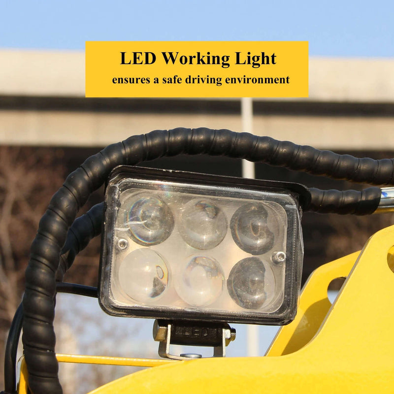 Heavy Duty Mini 13.5HP 1.0T Excavator Crawler Digger With Bucket (SAK31702) SAKSBY - LED Lights View