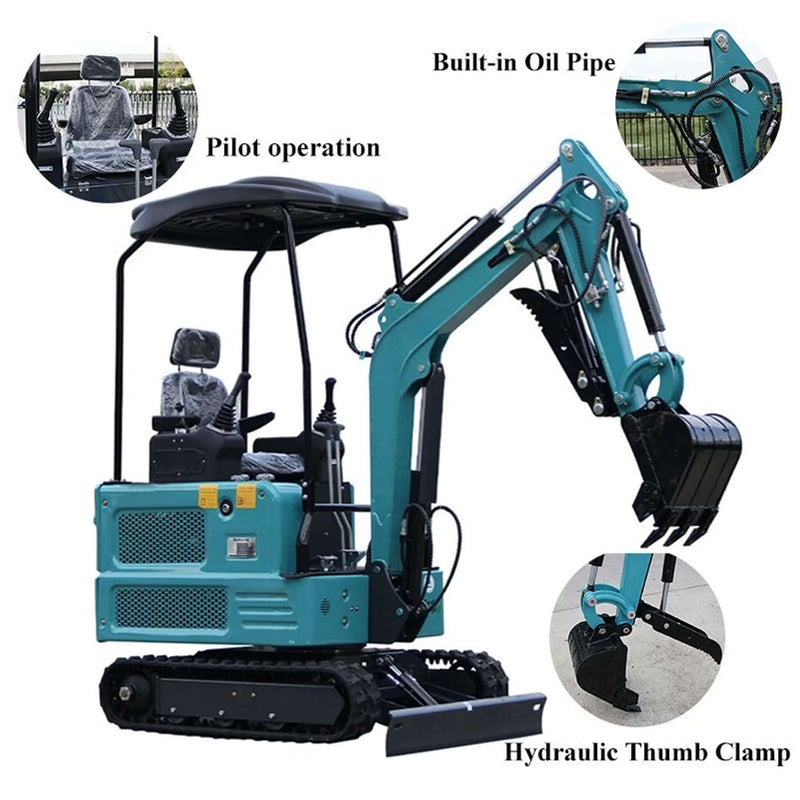 Heavy Duty Mini 1.8T Excavator Crawler Digger With Hydraulic Thumb (SAK83917) SAKSBY - Components View