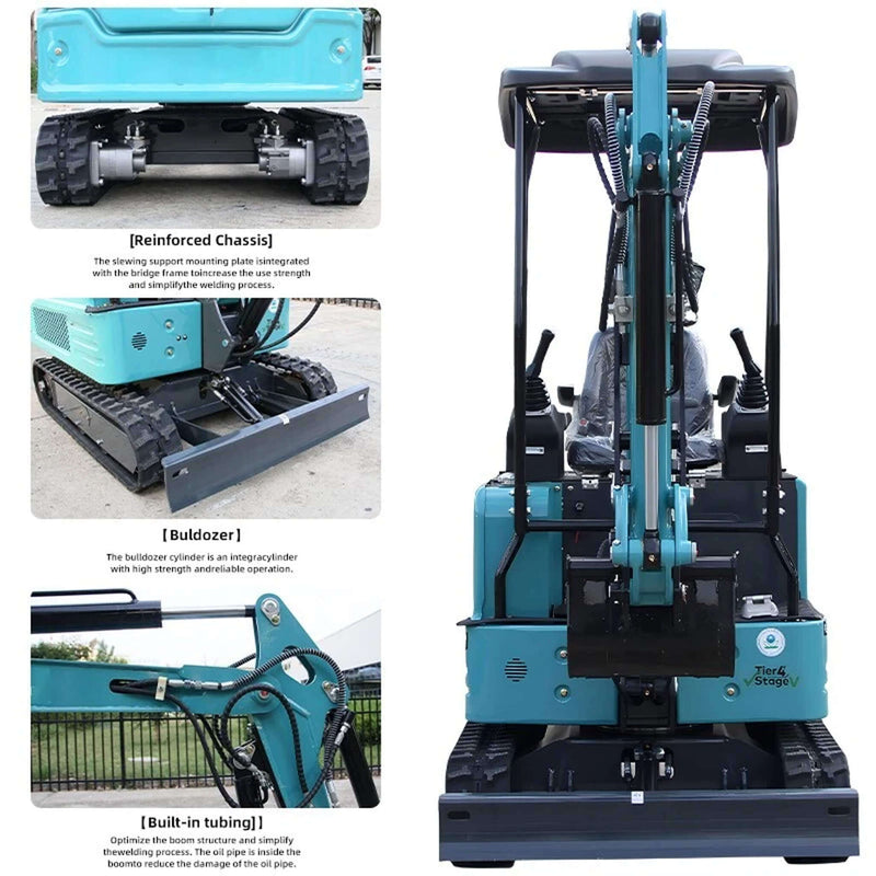 Heavy Duty Mini 1.8T Excavator Crawler Digger With Hydraulic Thumb (SAK83917) SAKSBY - Features View