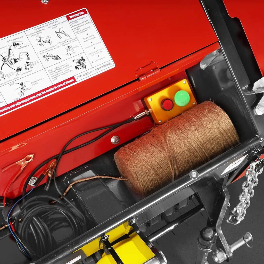 Heavy-Duty Mini Round Hay Tractor Baler With Twine Wrap (SAK36194) - Saksby Wholesale - Remote Control