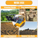 Heavy-Duty Mini Skid Steer Stump Grinder Attachment With Carbide Steel Teeth (SAK57481)