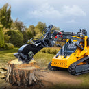 Heavy-Duty Mini Skid Steer Stump Grinder Attachment With Carbide Steel Teeth (SAK57481)