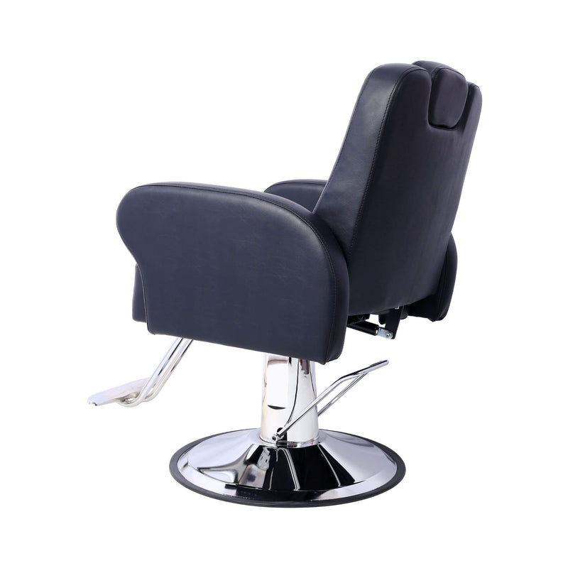 Heavy-Duty Multifunctional PU Leather Reclining Hydraulic Barber Chair With Chrome Steel Base (SAK35719)- Saksby Wholesale - Left View