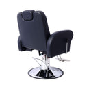 Heavy-Duty Multifunctional PU Leather Reclining Hydraulic Barber Chair With Chrome Steel Base (SAK35719)- Saksby Wholesale - Back Right View