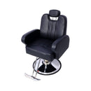Heavy-Duty Multifunctional PU Leather Reclining Hydraulic Barber Chair With Chrome Steel Base (SAK35719)- Saksby Wholesale - Front Left View