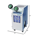 Heavy-Duty Portable Commercial 1-Ton Air-Cooled Spot Cooler (SAK90671) - Saksby Wholesale - Dimensions View
