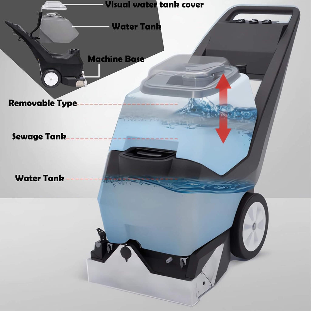 Heavy-Duty Portable Commercial 3-In-1 Wet Dry Carpet Cleaner (SAK76420) - Saksby Wholesale - Components