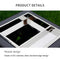 Heavy Duty Premium Commercial Black Outdoor Iron Garbage Trash Bin With Circular Arc Edging (SAK69175) SAKSBY - Top Nozzle Design View