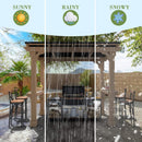 Heavy-Duty Premium Wooden Grill Gazebo With Sloped Metal Roof (SAK61583) - Saksby Wholesale - All-Weather Resistant