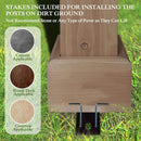 Heavy-Duty Premium Wooden Grill Gazebo With Sloped Metal Roof (SAK61583) - Saksby Wholesale - Applicable Ground To Install