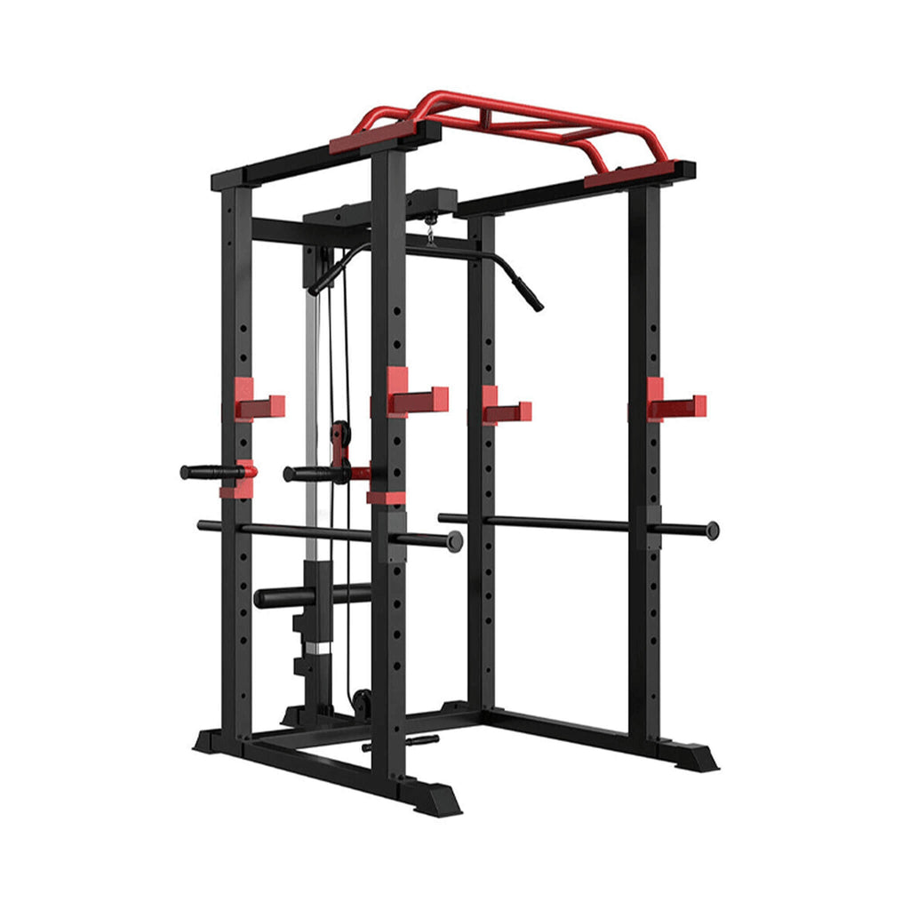 Heavy Duty Professional Multi-Function Adjustable Power Cage Rack, 1000LBS (SAK98149) - Saksby Wholesale - Full View