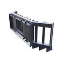 Heavy-Duty Push Stick Rake Skid Steer Attachment With Quick Attach (SAK60185) - Saksby Wholesale - Back Side View