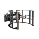 Heavy-Duty Round Hay Bale Grab Skid Steer Attachment (SAK45980) - Saksby Wholesale - Front Side View