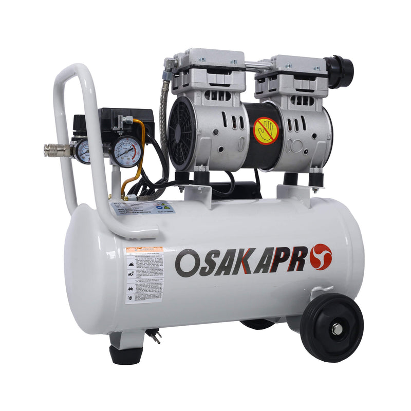 Osakapro Air Compressor On A White Background