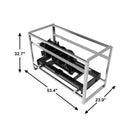 Heavy-Duty Skid Steer Auger Drive Attachment With 12-Inch Post Hole Bit (SAK25169) - Saksby Wholesale - Package Dimensions
