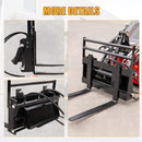 Heavy-Duty Skid Steer Pallet Fork Attachment With Lateral Shift (SAK29135)