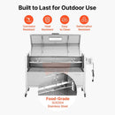 Heavy-Duty Spit Roaster Rotisserie BBQ Grill For Pig, Lamb And Chicken (SAK59286) - Saksby Wholesale - Durability
