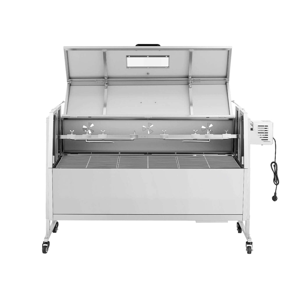Heavy-Duty Spit Roaster Rotisserie BBQ Grill For Pig, Lamb And Chicken (SAK59286) - Saksby Wholesale - Front View