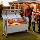 Heavy-Duty Spit Roaster Rotisserie BBQ Grill For Pig, Lamb And Chicken (SAK59286) - Saksby Wholesale - Lifestyle With People