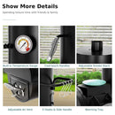 Heavy-Duty Vertical Extra-Large Charcoal Offset BBQ Smoker Grill Combo (SAK80247) - Saksby Wholesale - Product Features