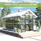 [08x16FT] Heavy Duty Outdoor Walk-In Polycarbonate Patio Greenhouse With Double Swing Doors, 6MM (SAK26153) - Saksby Wholesale - Snow Load Capacity View
