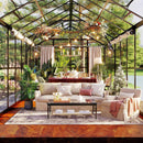 [08x16FT] Heavy Duty Outdoor Walk-In Polycarbonate Patio Greenhouse With Double Swing Doors, 6MM (SAK26153) - Saksby Wholesale - Inside Lifestyle View