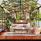 [08x16FT] Heavy Duty Outdoor Walk-In Polycarbonate Patio Greenhouse With Double Swing Doors, 6MM (SAK26153) - Saksby Wholesale - Inside Lifestyle View