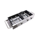 High Temperature 40K BTU 2-Burner Stainless Steel Plancha Combo Gas Grill (SAK71285) - Saksby Wholesale - Burner Right View