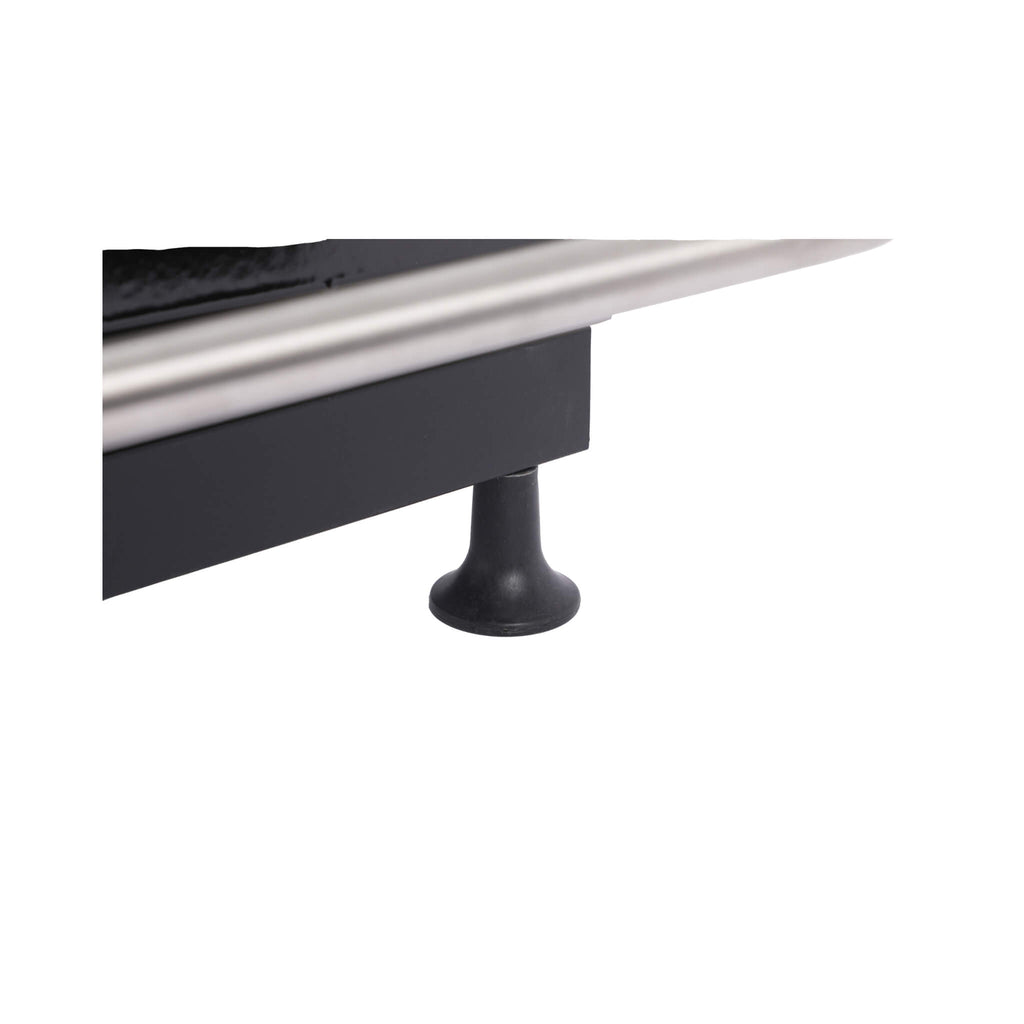 High Temperature 40K BTU 2-Burner Stainless Steel Plancha Combo Gas Grill (SAK71285) - Saksby Wholesale - Leg View