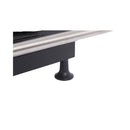 High Temperature 40K BTU 2-Burner Stainless Steel Plancha Combo Gas Grill (SAK71285) - Saksby Wholesale - Leg View