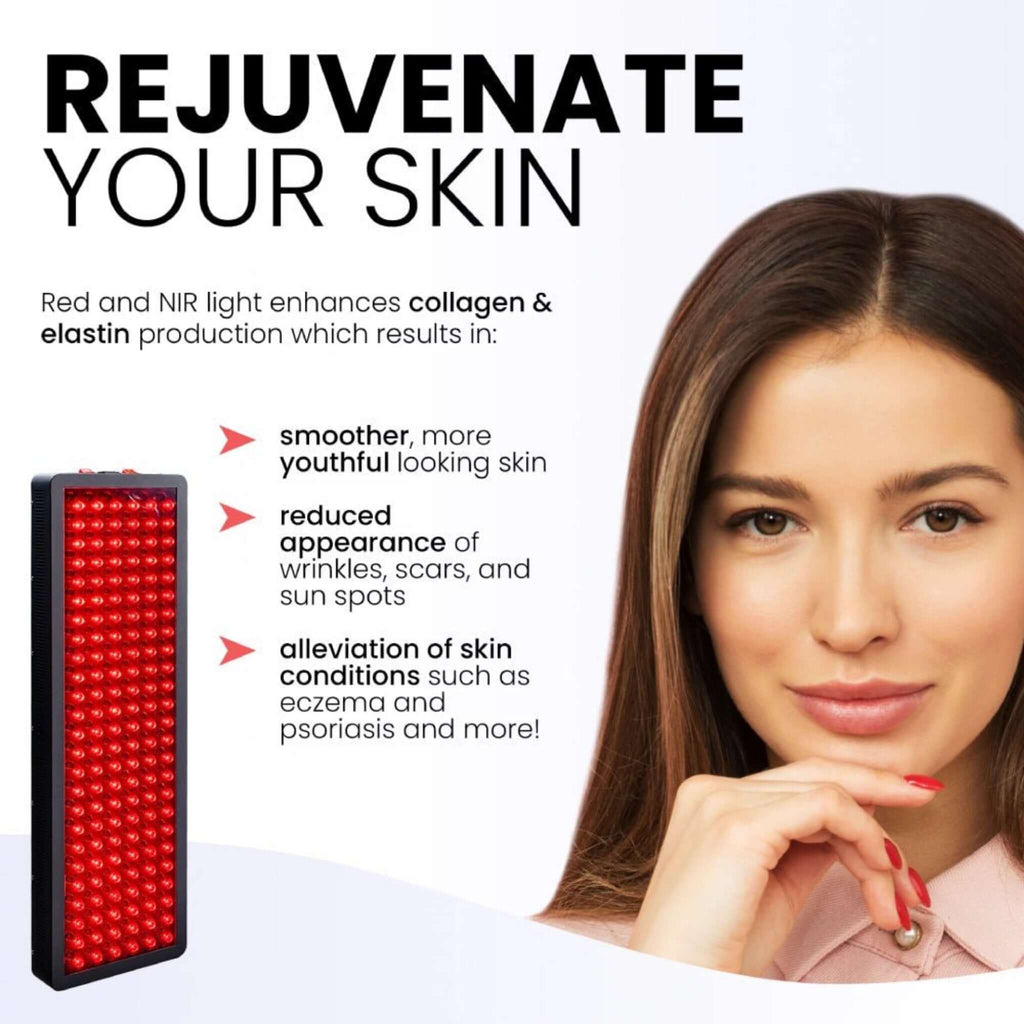 Hooga HG1000 1000W Full-Body Medical Grade Red Light Therapy Panel (SAK15938) - Saksby Wholesale - Benefits