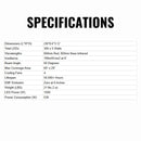 Hooga PRO1500 1500W Pro Grade Full-Body Light Therapy Panel With Flicker Free LEDs (SAK59243) - Saksby Wholesale - Specifications