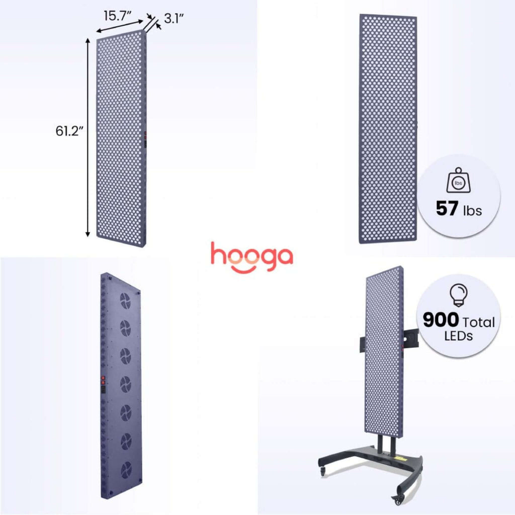 Hooga PRO4500 4500W Full-Body Red Light Therapy Panel (SAK96423) - Saksby Wholesale - Dimensions And Weight