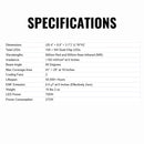 Hooga PRO750 750W Half-Body Red And Near Infrared Light Therapy Panel (SAK47952) - Saksby Wholesale - Specifications