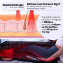 HOOGA Red Light Therapy Full Body Pod With 1800 Triple Chip LEDs And Adjustable Brightness (SAK74192)