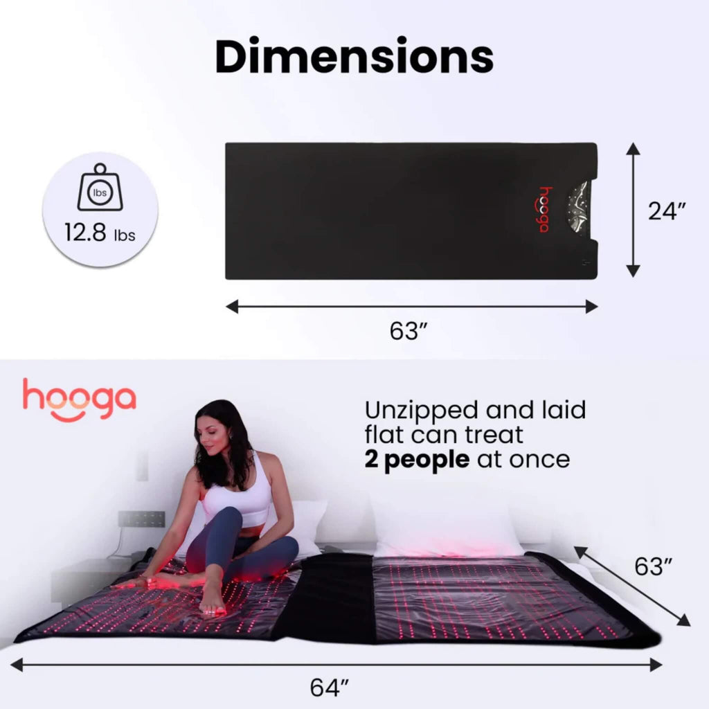 Hooga Red Light Therapy Full-Body Pod With Pulse Functionality And Adjustable Brightness (SAK74182) - Saksby Wholesale - Dimensions