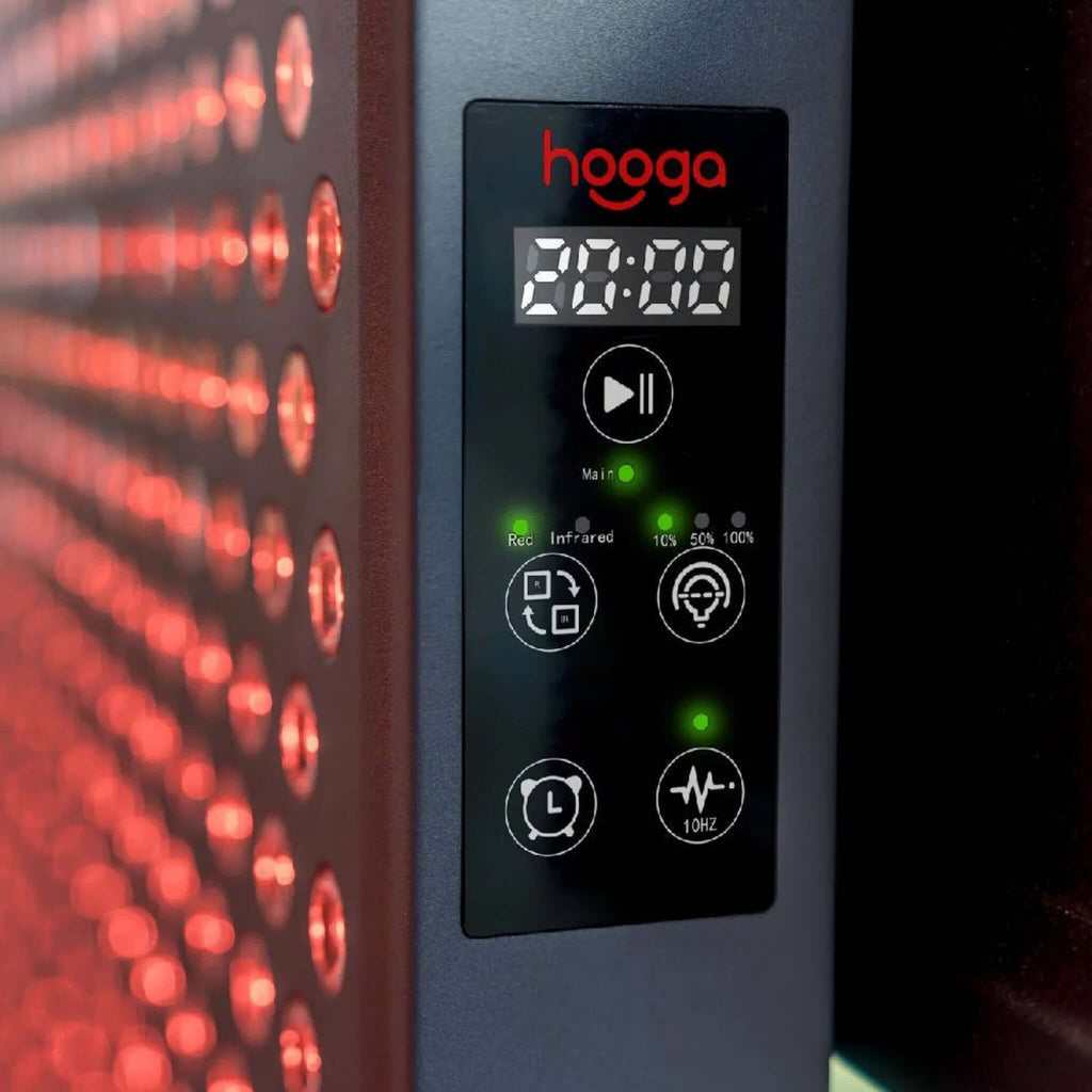 Hooga ULTRA360 360W High-Irradiance Red Light Therapy LED Panel With Remote Control (SAK19254) - Saksby Wholesale - Control Panel View