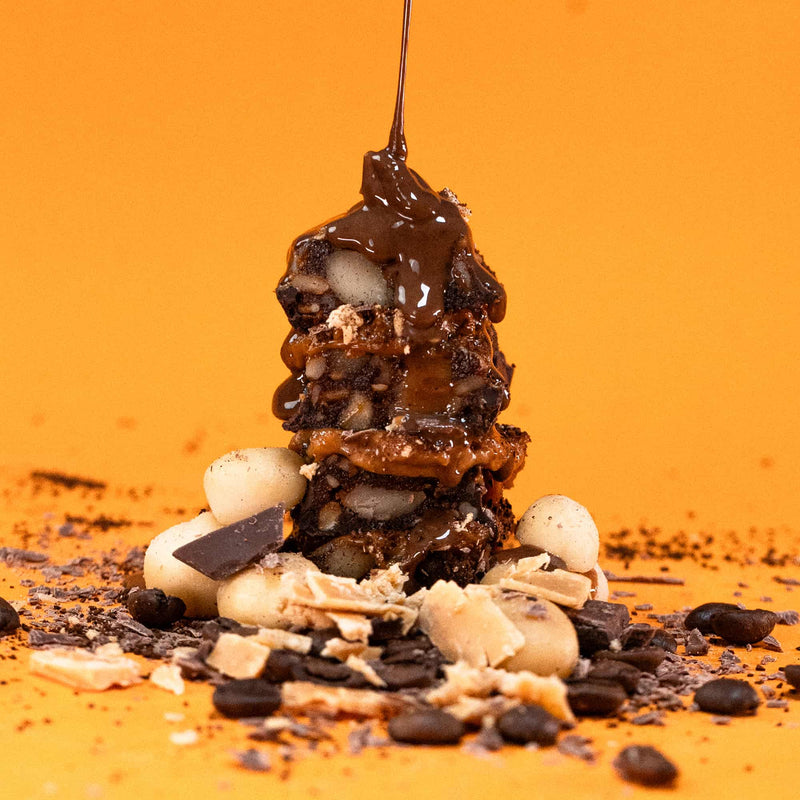 Caramel Mocha Macadamia Nut Snack Bar (Dan Mace's BRU Bar) (12 Bars)