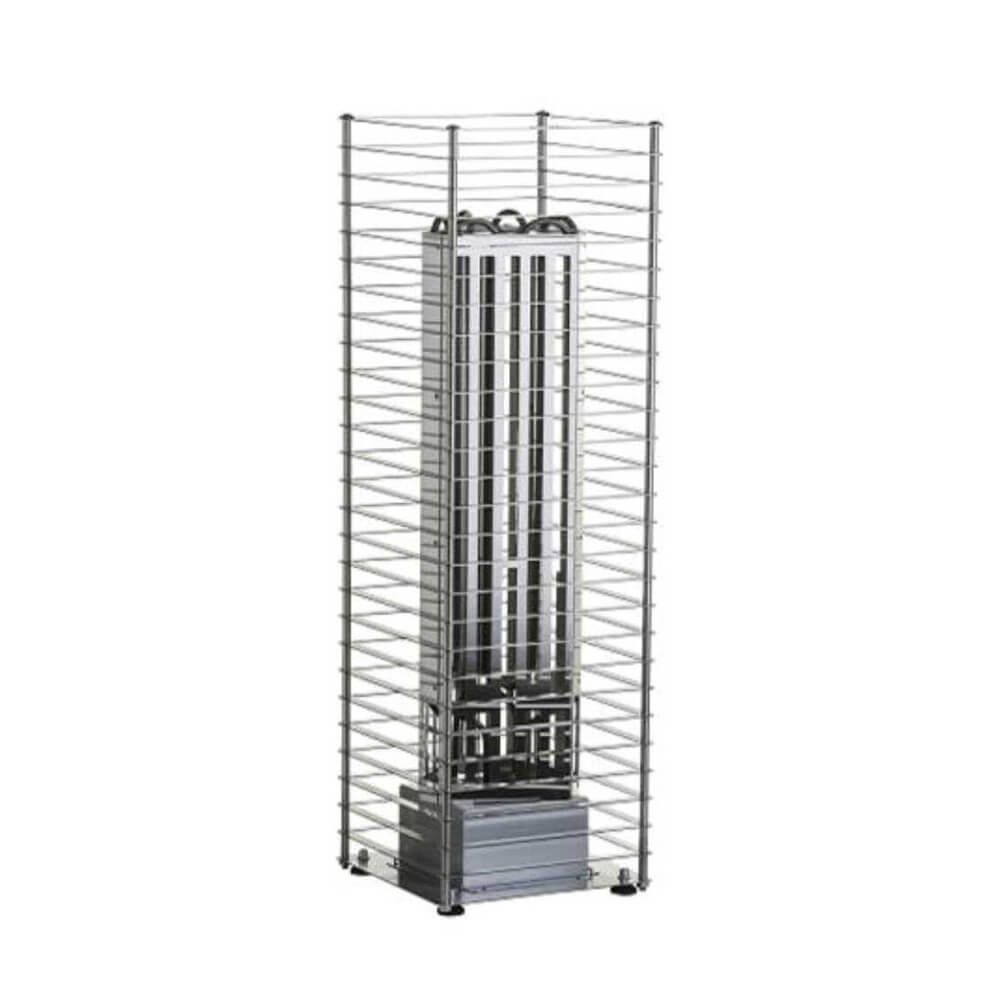 HUUM CLIFF Slim Electric Stainless Steel Sauna Heater With 2 Prop Blocks (SAK48752) - SAKSBY