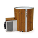 Icetubs IceBarrel XL Thermowood And Fiberglass Cold Plunge Immersion Tub (SAK35418) - Saksby Wholesale - Side Left View