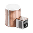 Icetubs IceBarrel XL Thermowood And Fiberglass Cold Plunge Immersion Tub (SAK35418) - Saksby Wholesale - Side Right View