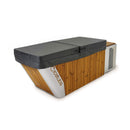 Icetubs IceBath Thermowood And Stainless Steel Cold Therapy Immersion Bath (SAK94720) - Saksby Wholesale - Front Right View With Cover