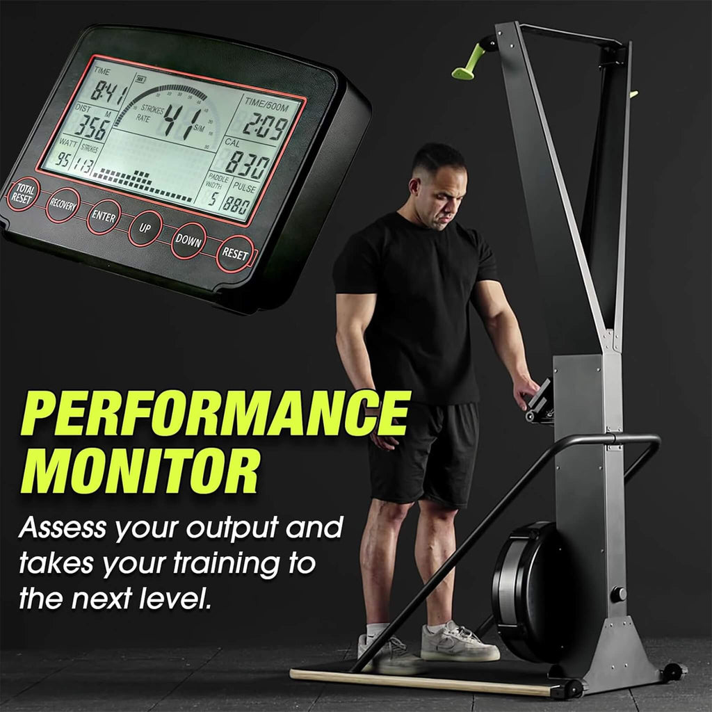 Indoor Ski Training Exercise Machine (SAK19564) - Saksby Wholesale - Performance Monitor