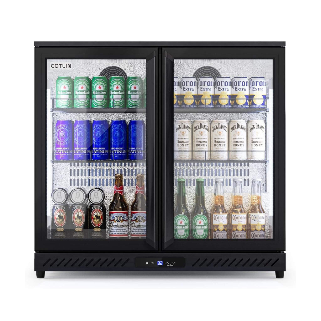 Industrial Freestanding Undercounter Beverage Refrigerator (SAK84019) - Saksby Wholesale - 2-Door Front View