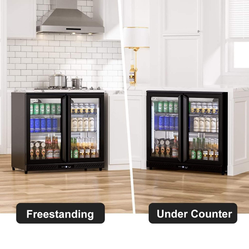 Industrial Freestanding Undercounter Beverage Refrigerator (SAK84019) - Saksby Wholesale - Lifestyle Image In The Kitchen